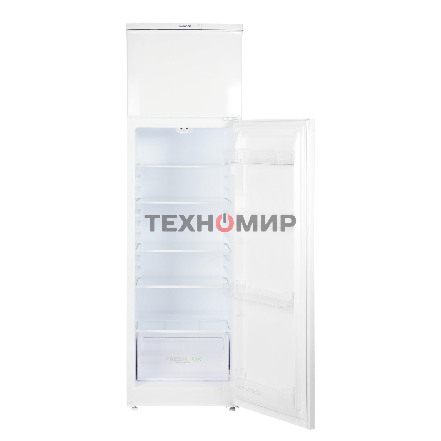 Холодильник Бирюса 424 белый двухкамерный 170/35л морозилка сверху