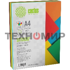 Бумага Cactus CS-CPC-A480200 A4/80г/м2/200л./радуга интенсив (5цветов)