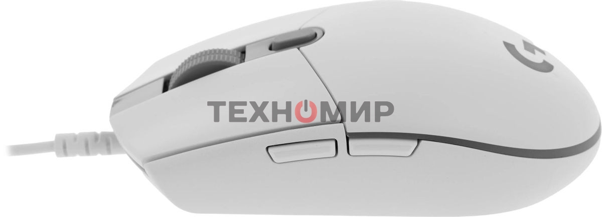 Мышь проводная Logitech G102 LIGHTSYNC белый, 8000 dpi, USB, кнопки - 6