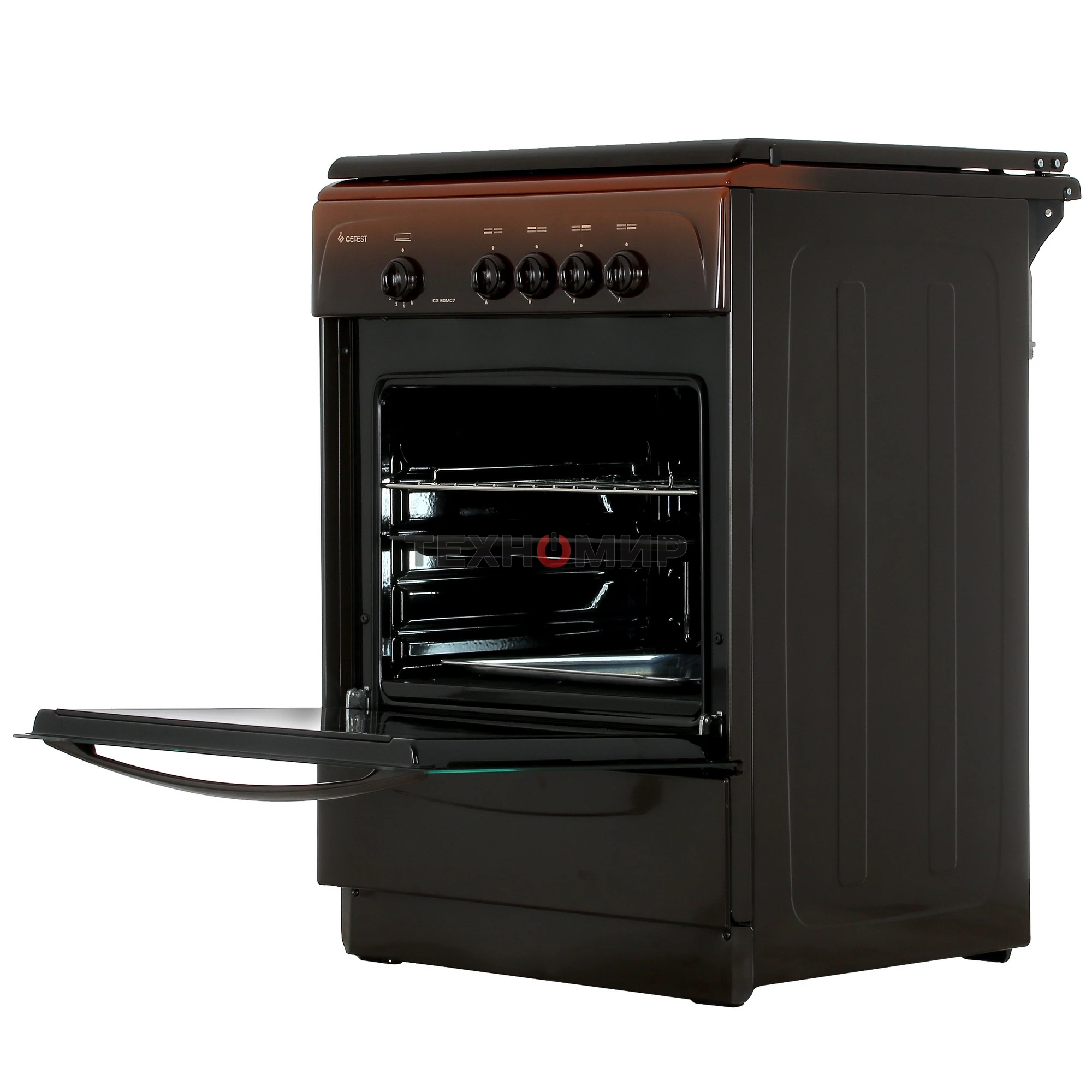 Плита газовая Gefest CG 60М C7 К83 коричневый, конфорок 4 шт, духовка 63 л, 60 см x 85 см x 60 см