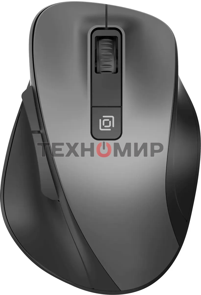 Мышь беспроводная Oklick 504MW черный/серый, 1600 dpi, радиоканал, USB, кнопки - 6