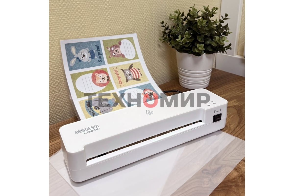 Ламинатор Office Kit L2309W, 2 вала, A4, 125мкм, 300мм/мин