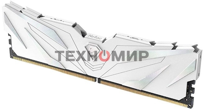 Оперативная память NETAC Shadow II, DDR5, 32Gb (2x16Gb), 6000 MHz, CL38, DIMM, с радиатором, белый