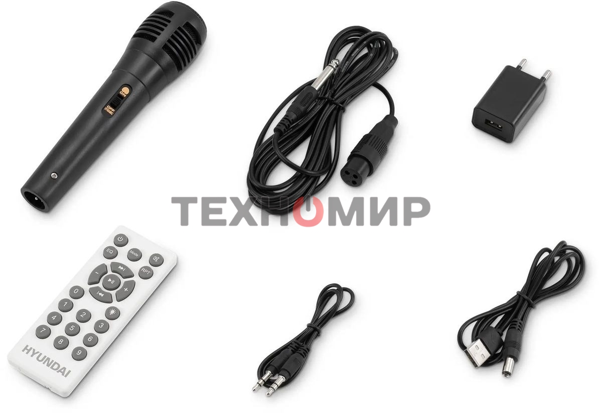 Минисистема Hyundai H-MC1236 черный 40Вт FM USB BT micro SD