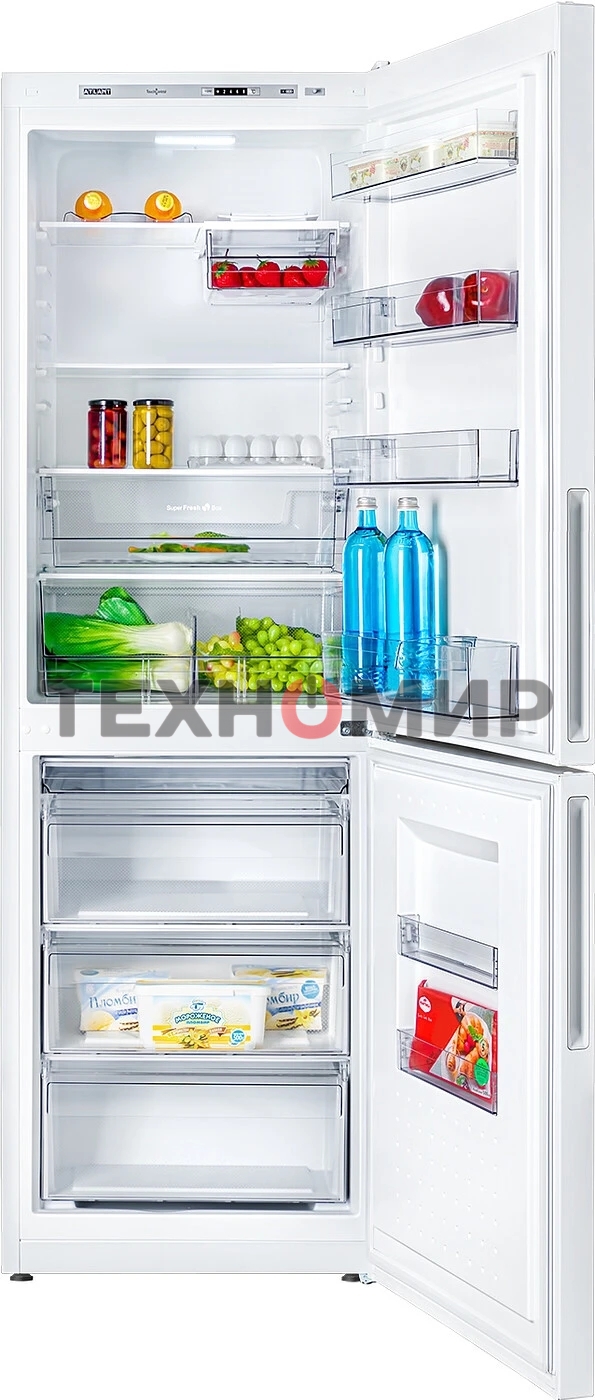 Холодильник Atlant ХМ-4621-101 белый двухкамерный 205/119л морозилка снизу