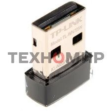 Сетевой адаптер TP-Link SOHO TL-WN725N Беспроводной USB Нано адаптер 150 Мбит/с стандарта N c кнопкой QSS(Realtec)