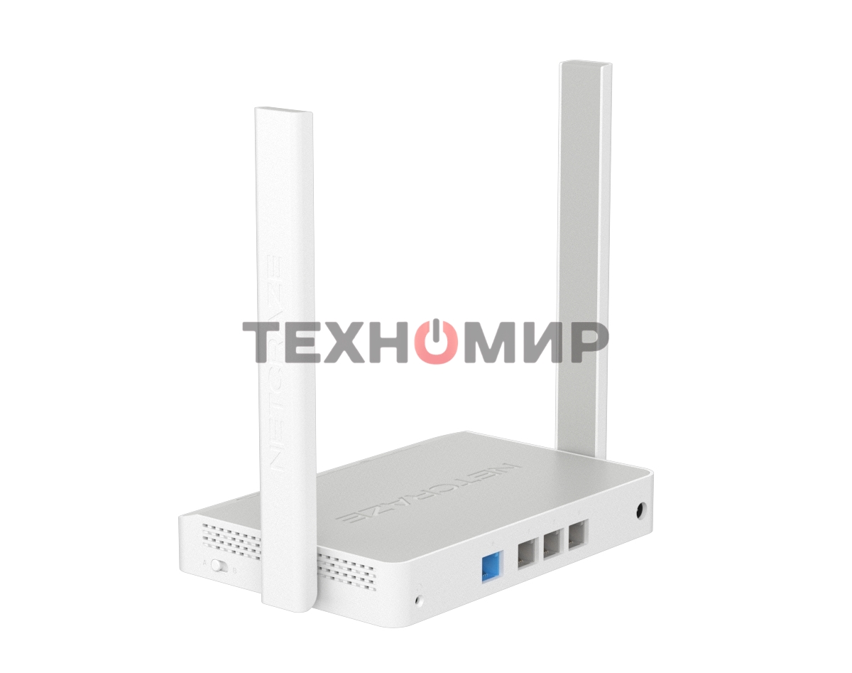 Интернет-центр Netcraze Air (NC-1613) с Mesh Wi-Fi 5 AC1200, 4-портовым Smart-коммутатором и переключателем режима роутер/ретранслятор