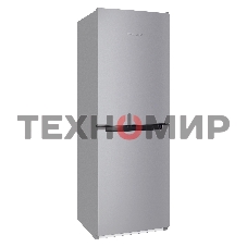 Холодильник Nordfrost NRB 151 S серебристый, двухкамерный 170/115 л морозилка снизу, ручная разморозка
