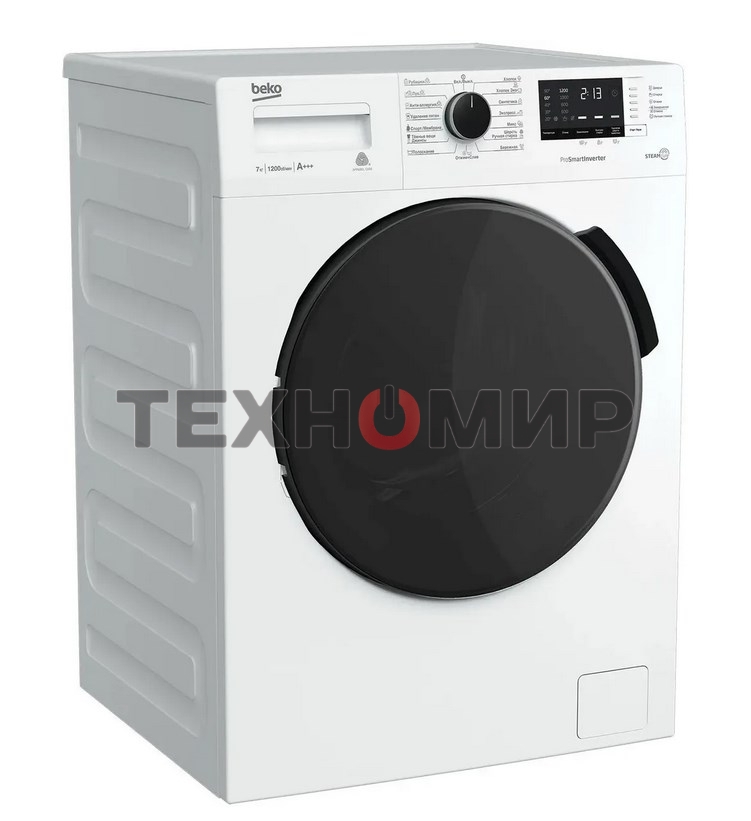 Стиральная машина Beko WSPE7612W белый, загрузка фронтальная 7 кг, 1000 об/мин., класс: А+++