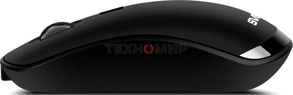 Мышь беспроводная SVEN RX-570SW черный, 1600 dpi, радиоканал, Bluetooth, USB, кнопки - 4
