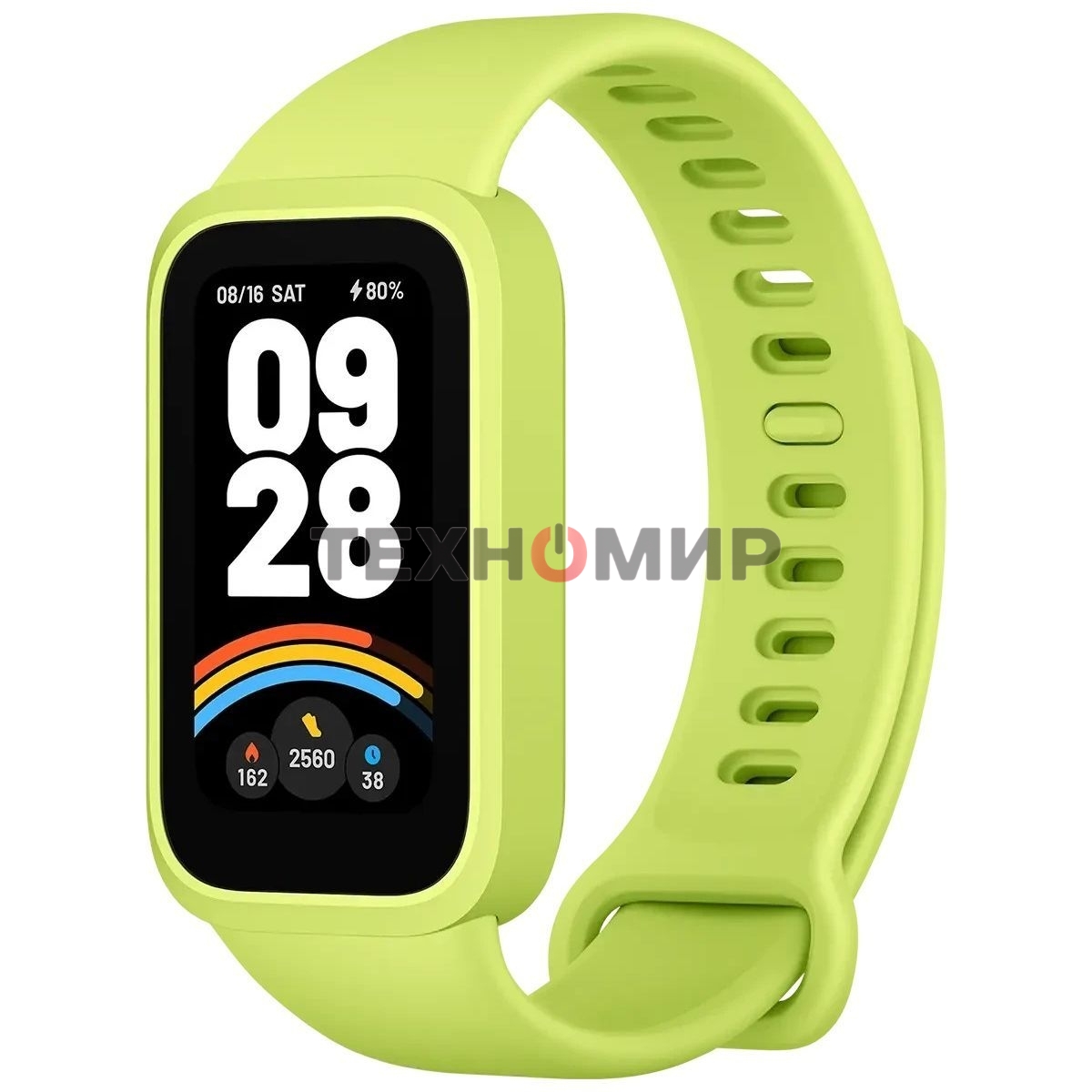 Фитнес-браслет Xiaomi Smart Band 9 Active TFT корп.:зеленый рем.:зеленый (BHR08L1GL)