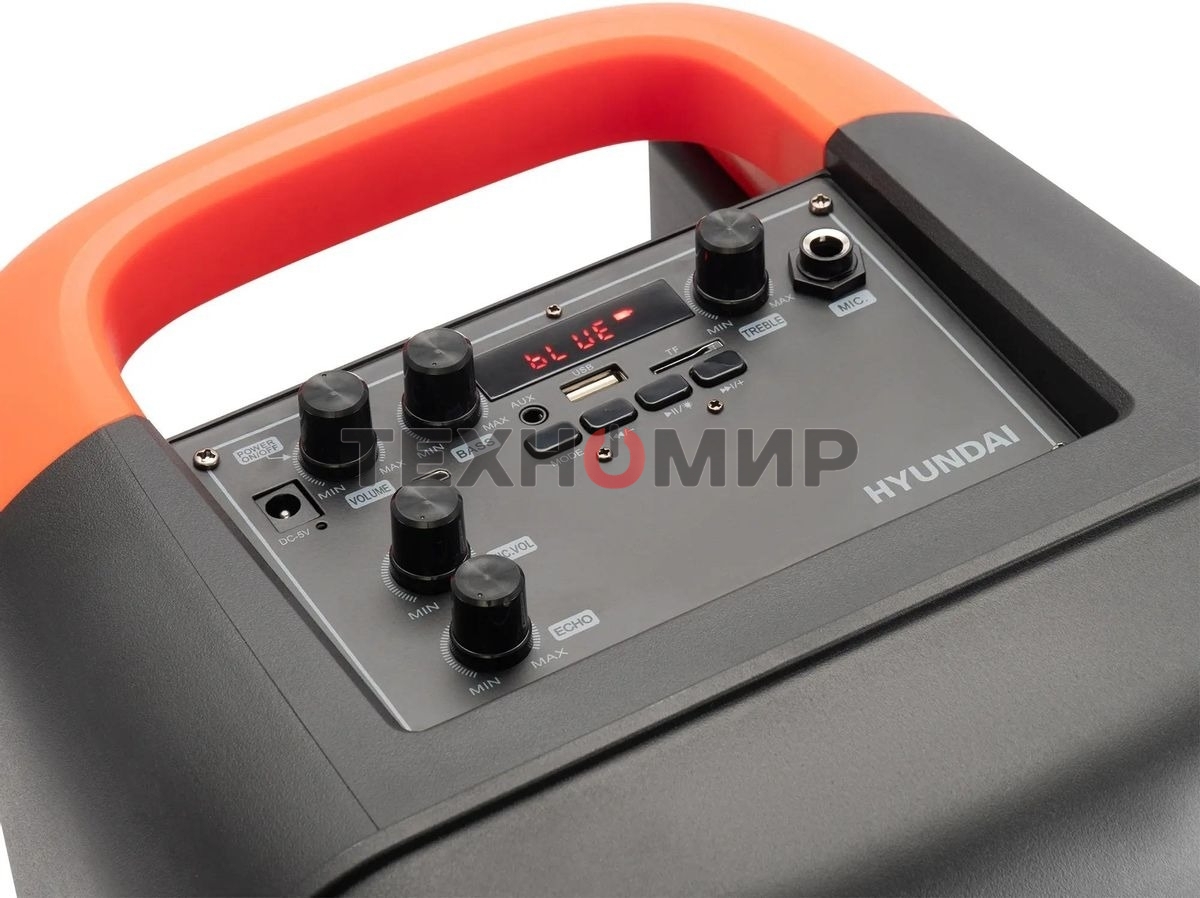 Минисистема Hyundai H-MC1236 черный 40Вт FM USB BT micro SD