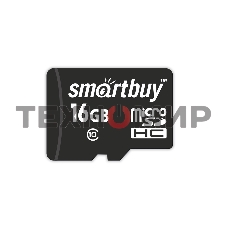 Флеш карта MicroSDHC (Transflash) 16Gb Smartbuy (Class 10)+SDадаптер