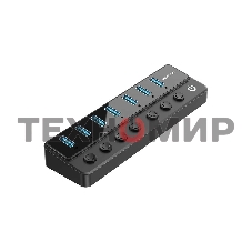 USB-концентратор Vention OTG USB 3.0 на 7 портов черный