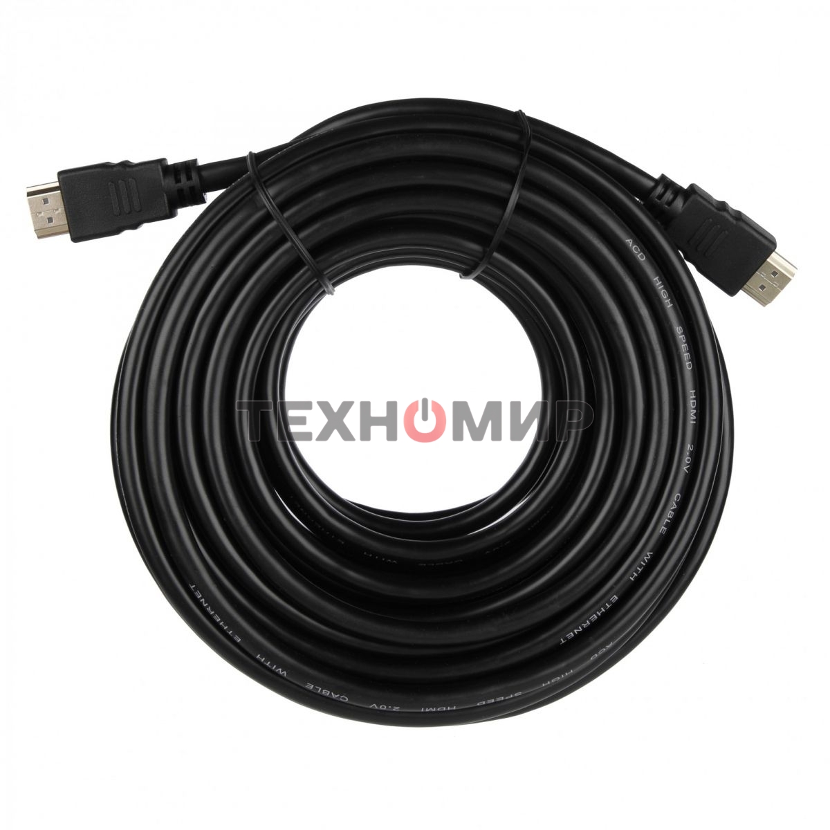 Кабель ACD-DHHM2-10M HDMI 2.0, Golden Plated,19m/19m, черный, 10м