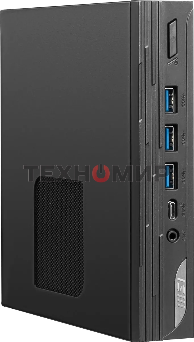 Компьютер MSI Pro DP10 12M Mini Core i7-1360P (2.2GHz), 32Gb(16*2) DDR4 SO-DIMM, 1TB SSD M.2, Intel UHD Graphics, noDVD, WiFi, BT, 120W, VESA, VGA, noOS, 1y war-ty, черный