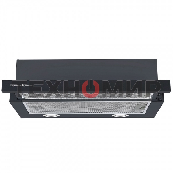 Вытяжка встраиваемая Zigmund & Shtain K 017.6 B черный, 60 см, 700 куб. м/ч, 51 дБ