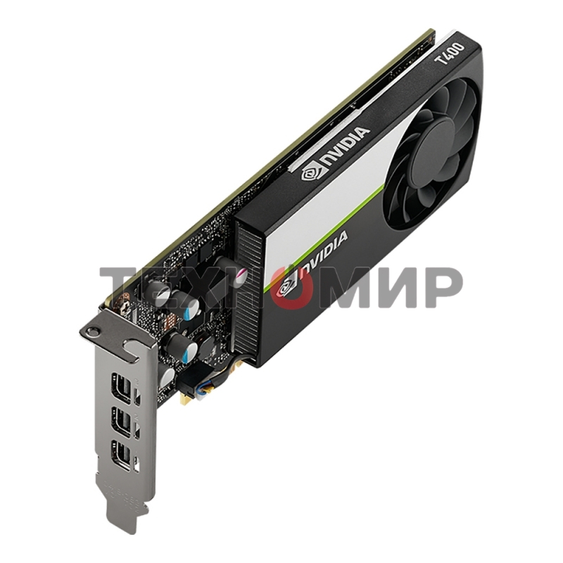 Видеокарта NVIDIA Quadro T400 Graphics Cards with accessories (cable + bracket), 4GB, Bulk Packing