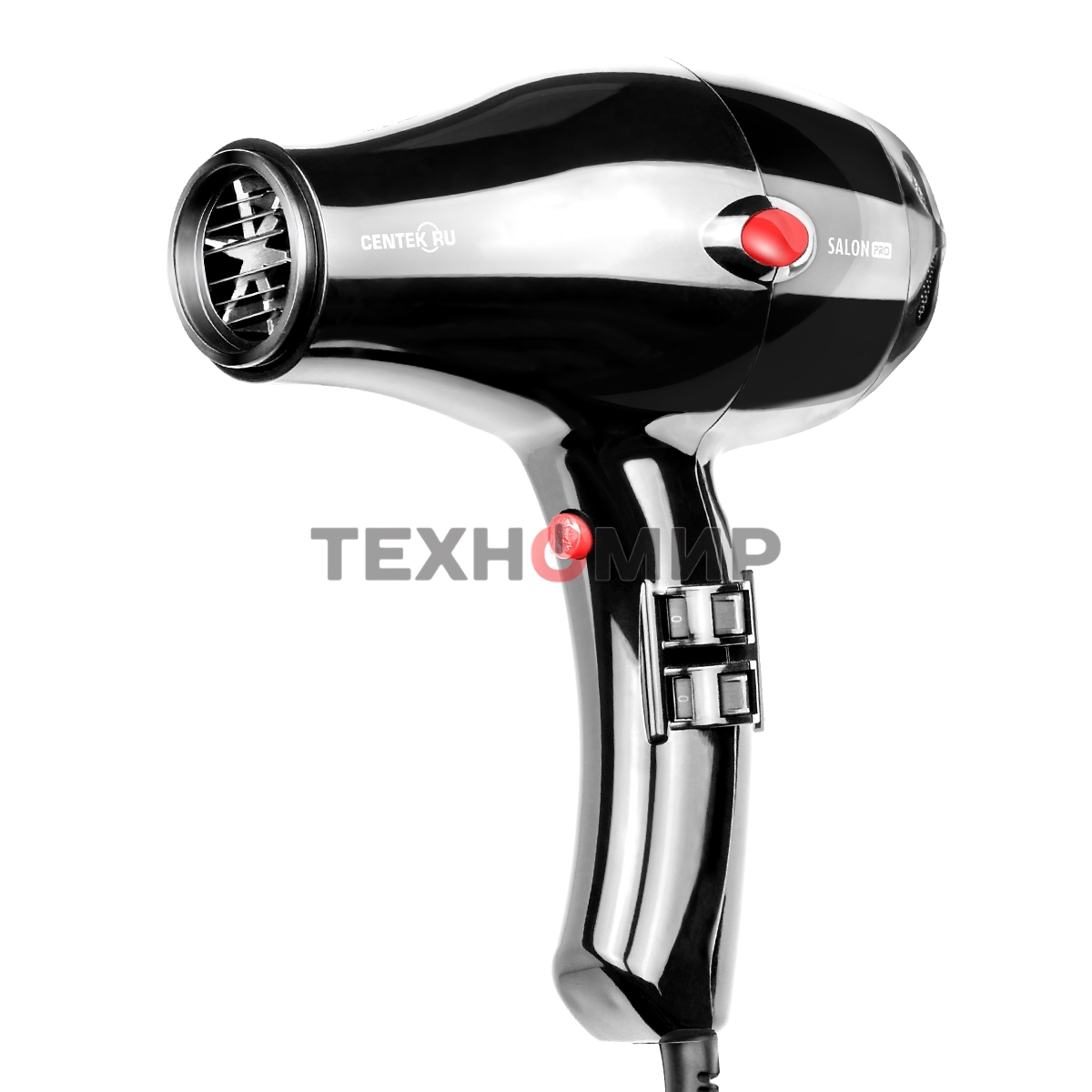 Фен Centek CT-2221 Professional черный, 2200 Вт