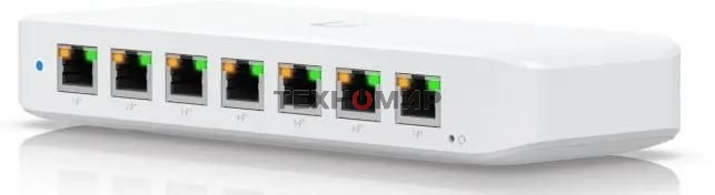Коммутатор Ubiquiti UniFi Switch Ultra 60W PoE-коммутатор, 8х 1G RJ45, раздача 52 Вт