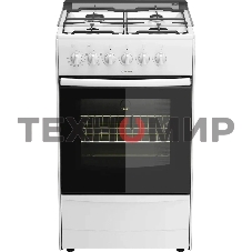 Плита комбинированная Darina 1B KM 441 301 W белый/черный, конфорок 4 шт, духовка 50 л, 50 см x 85 см x 53 см