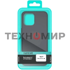 Чехол (клип-кейс) BoraSCO для Apple iPhone 12 mini черный (матовый) (39168)
