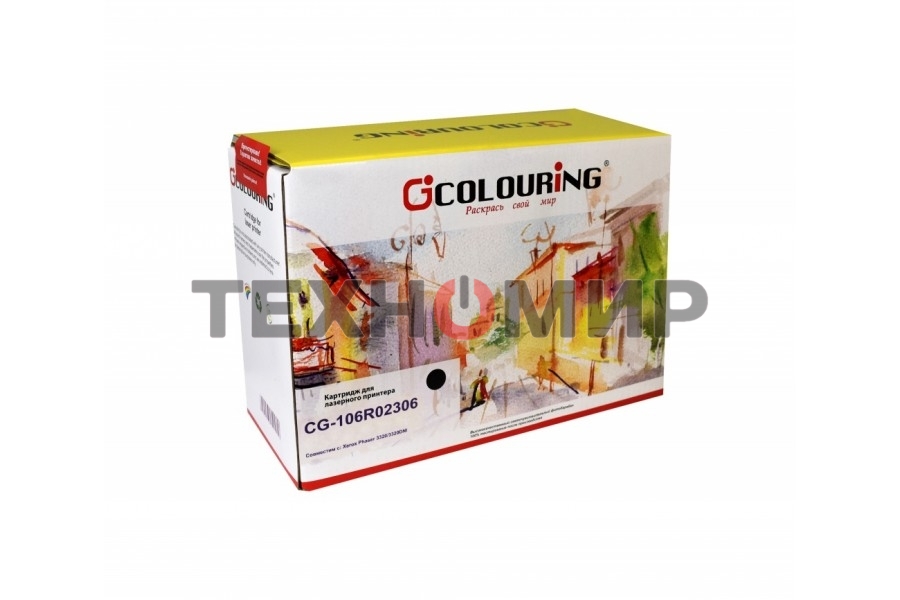 Картридж лазерный Colouring CG-106R02306 черный (11000 стр.) для принтеров Rank Xerox Phaser 3320DNI/3320