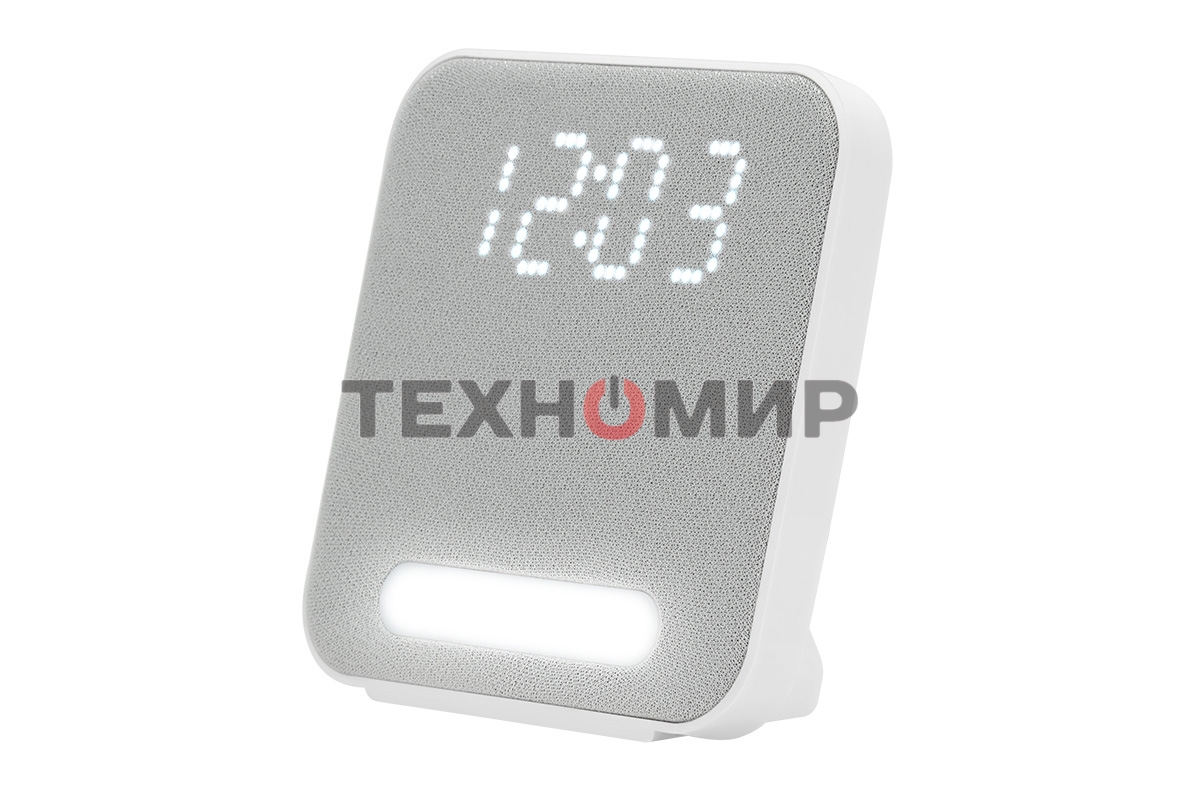 Радиобудильник Harper HCLK-2060 белый/серый - белый led