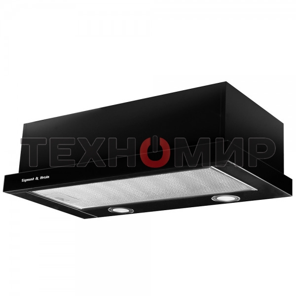 Вытяжка встраиваемая Zigmund & Shtain K 017.6 B черный, 60 см, 700 куб. м/ч, 51 дБ