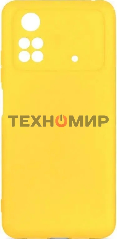 Чехол (клип-кейс) DF poCase-03 для Poco M4 Pro (4G) желтый