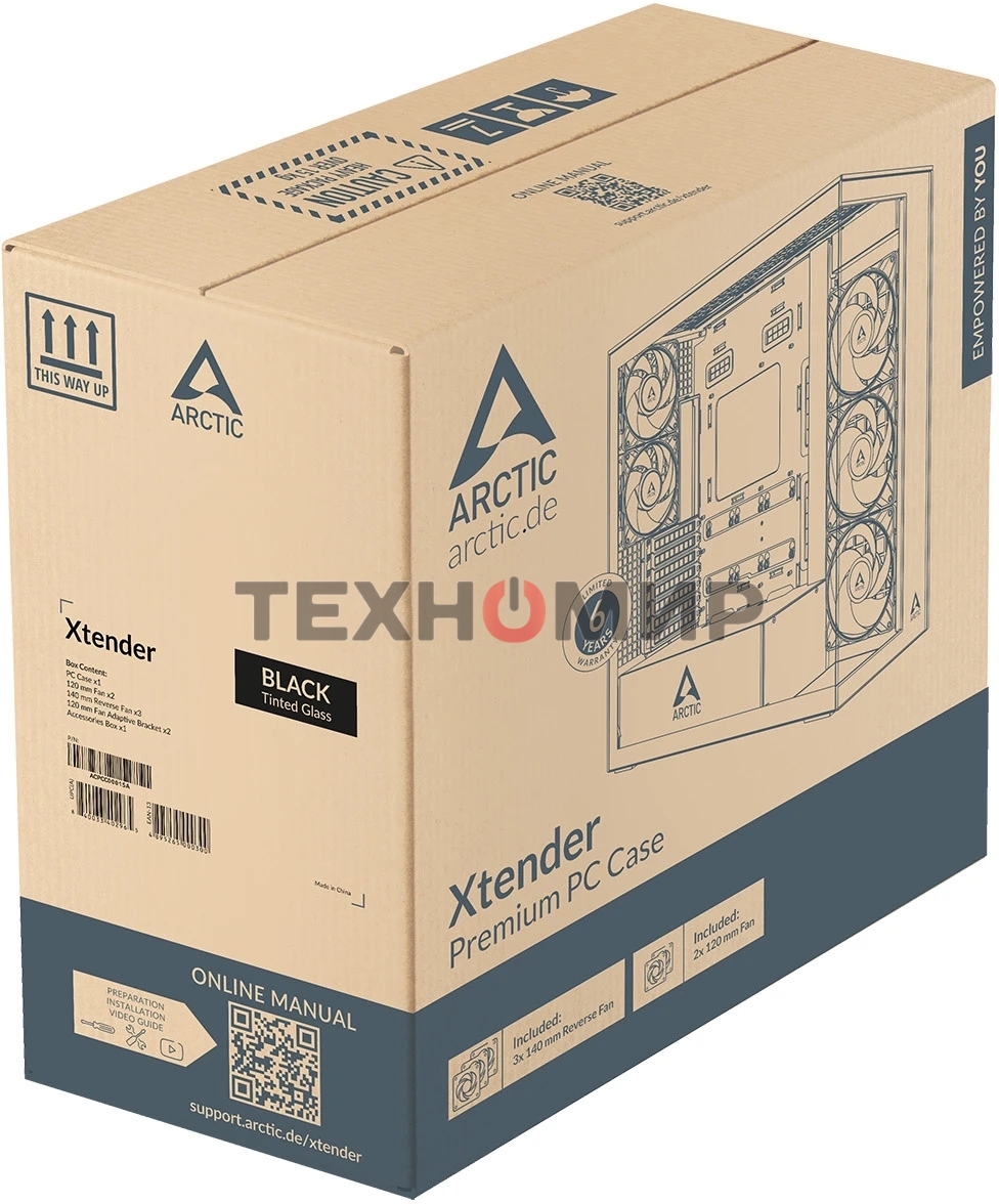 Компьютерный корпус Arctic Cooling ARCTIC Xtender черный