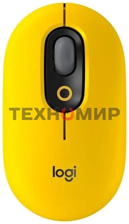Мышь беспроводная Logitech POP Mouse желтый, 4000 dpi, Bluetooth, кнопки - 4