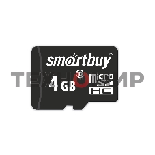 Флеш карта microSD 4Gb Smartbuy microSDHC Class 10