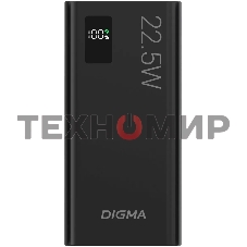 Портативный аккумулятор Digma DGPF30A 30000mAh QC3.0/PD3.0 22.5W 3A 4xUSB-A/USB-C черный