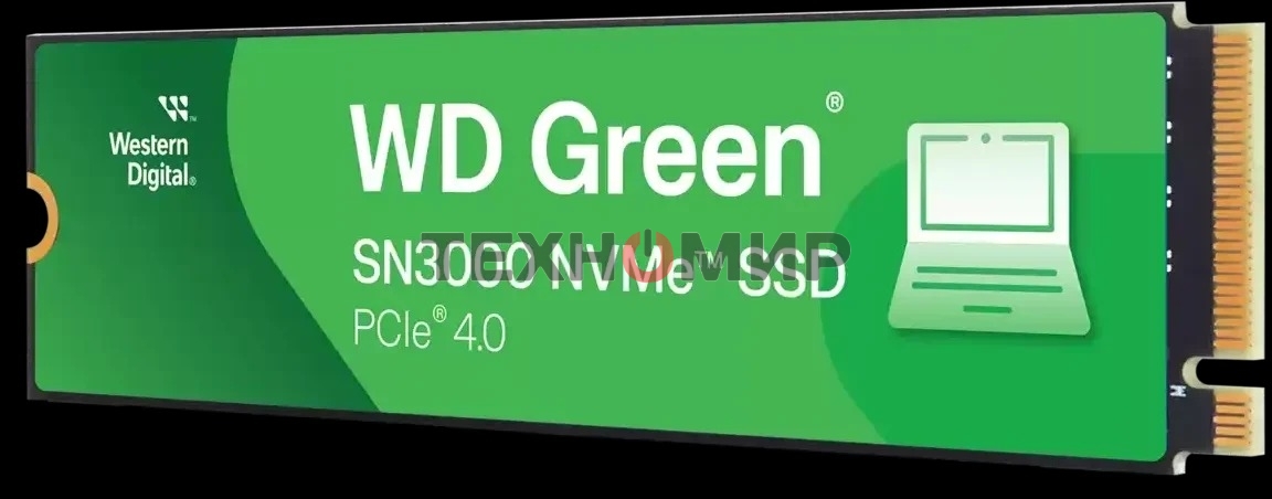 Накопитель SSD Western Digital WD Green SN3000, 1Tb M.2 2280, PCI-E 3x4, R/W - 5000/4200 MB/s