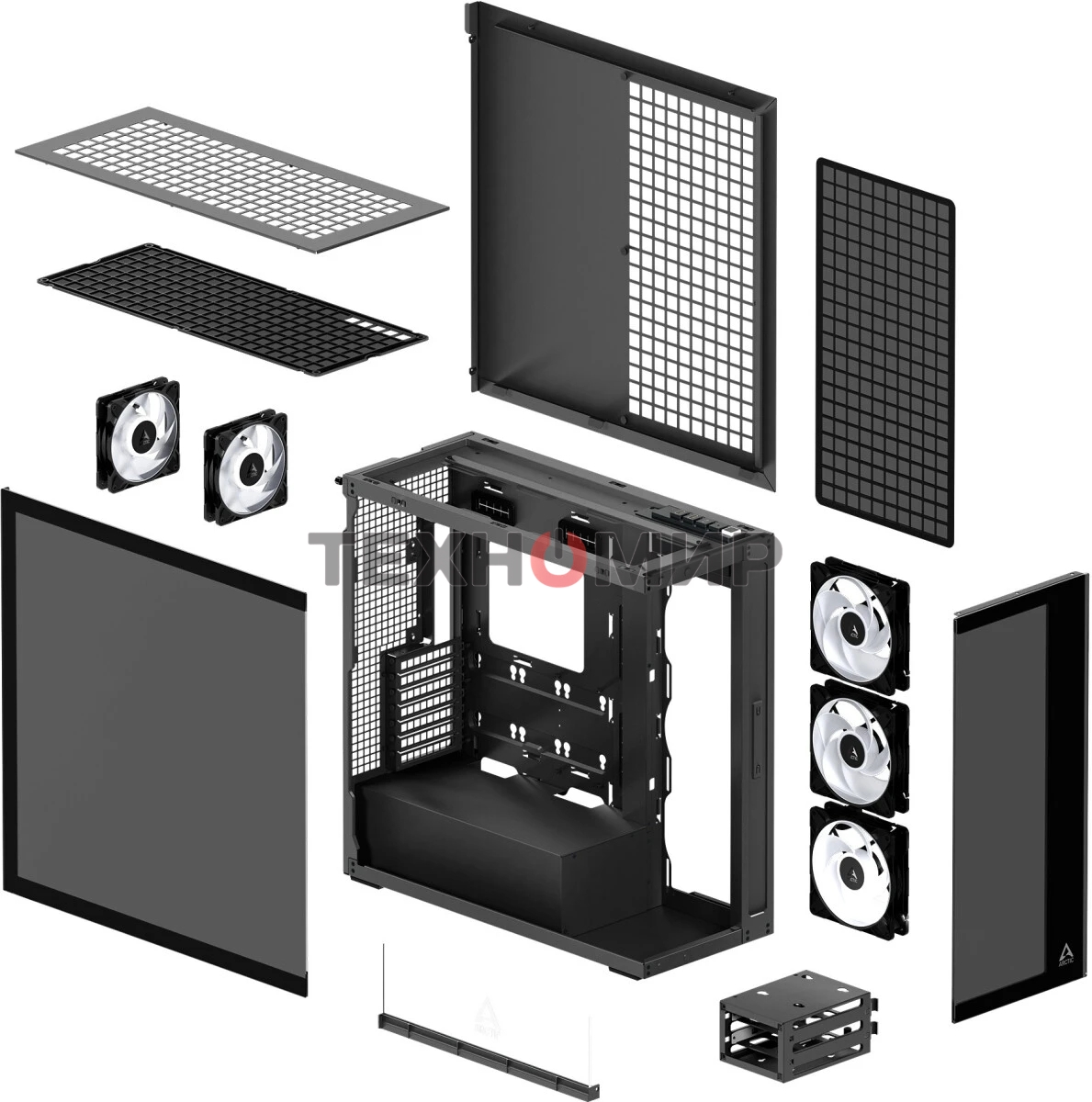 Компьютерный корпус Arctic Cooling ARCTIC Xtender черный
