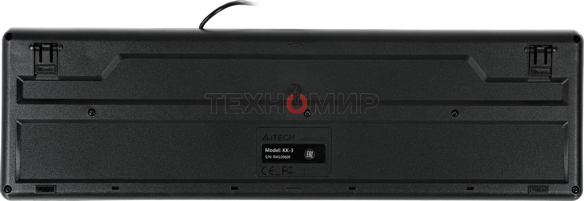 Комплект клавиатура+мышь A4Tech KK-3330S проводной, USB, 1200 DPI, чёрный