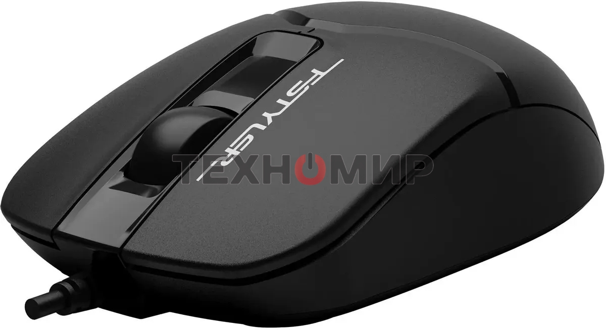 Мышь проводная A4Tech Fstyler FM12T черный, 1200 dpi, USB, кнопки - 3