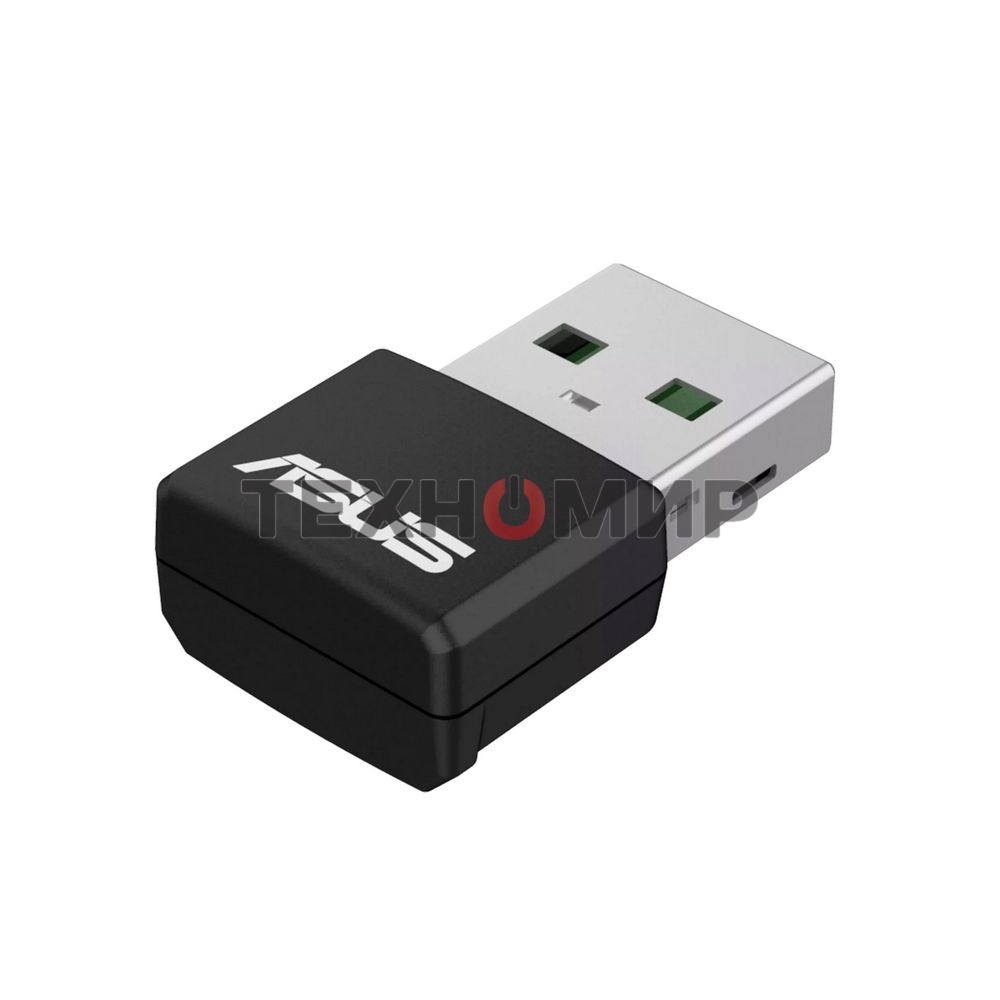 Роутер ASUS USB-AX55 NANO 90IG06X0-MO0B00 WI-FI 802.11ax/ac/a/g/n, 400 + 867 Mbps USB 3.0 Adapter + 2 антенны