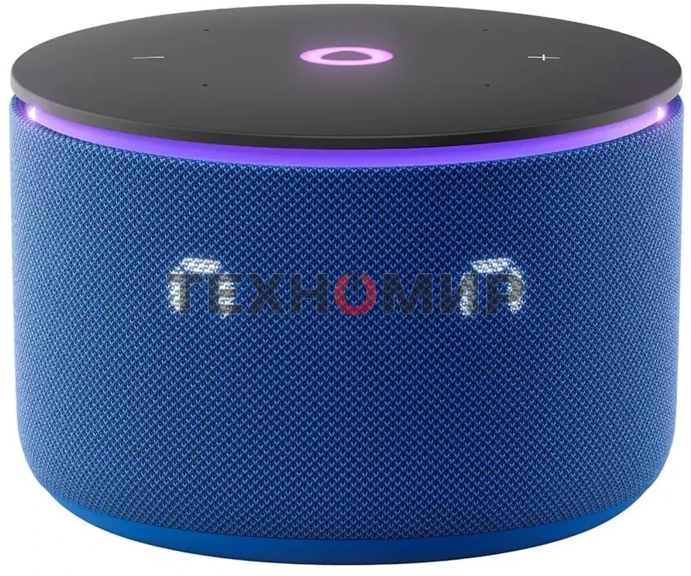 Умная колонка Яндекс Станция Мини 3 Про с Алисой, Zigbee, синий, YNDX-00059BLU