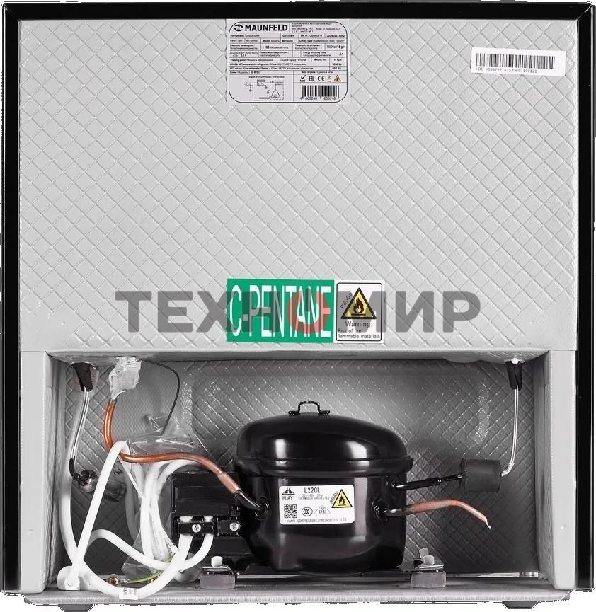 Холодильник Maunfeld MFF50RB черный однокамерный 50л, ручная разморозка