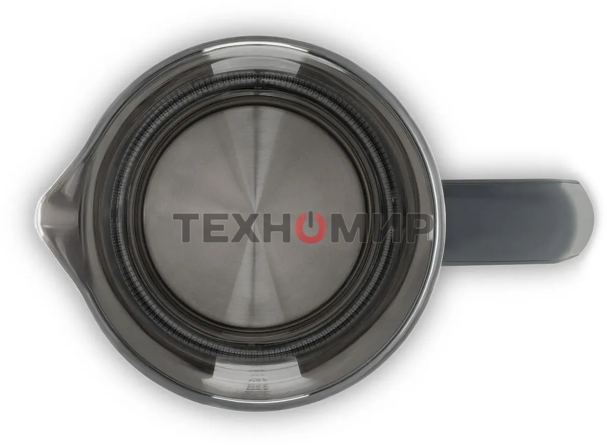 Чайник электрический Hyundai HYK-G4508 1.5л. 1700Вт серый/прозрачный корпус: стекло