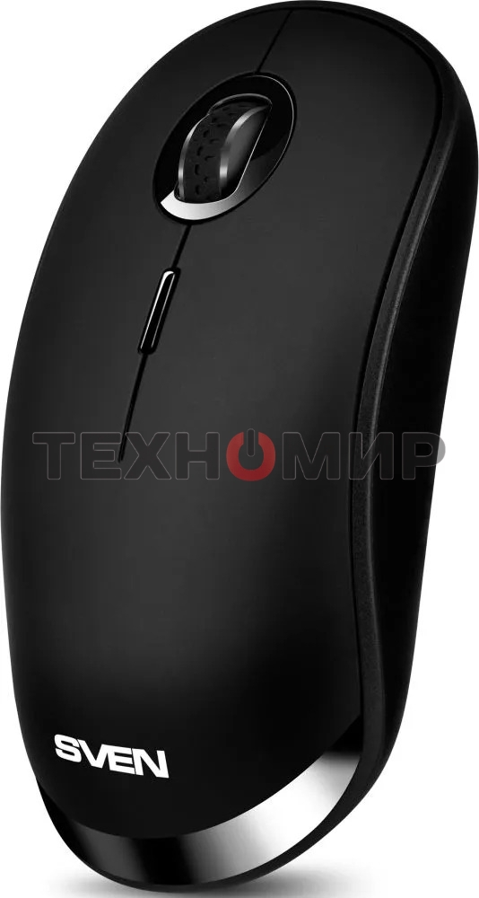 Мышь беспроводная SVEN RX-570SW черный, 1600 dpi, радиоканал, Bluetooth, USB, кнопки - 4