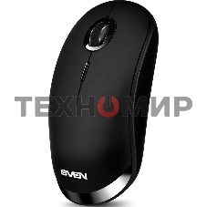 Мышь беспроводная SVEN RX-570SW черный, 1600 dpi, радиоканал, Bluetooth, USB, кнопки - 4