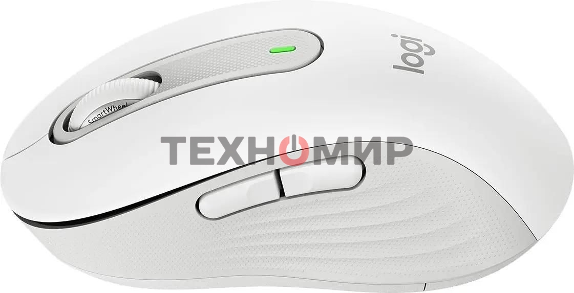 Мышь беспроводная Logitech Signature M650 белый, 4000 dpi, радиоканал, Bluetooth, USB, кнопки - 5