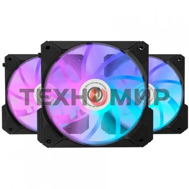 Вентилятор для корпуса Alseye i12B-K3 черный, 120 мм, 1800 об/мин, 33.2 дБ, 4 pin