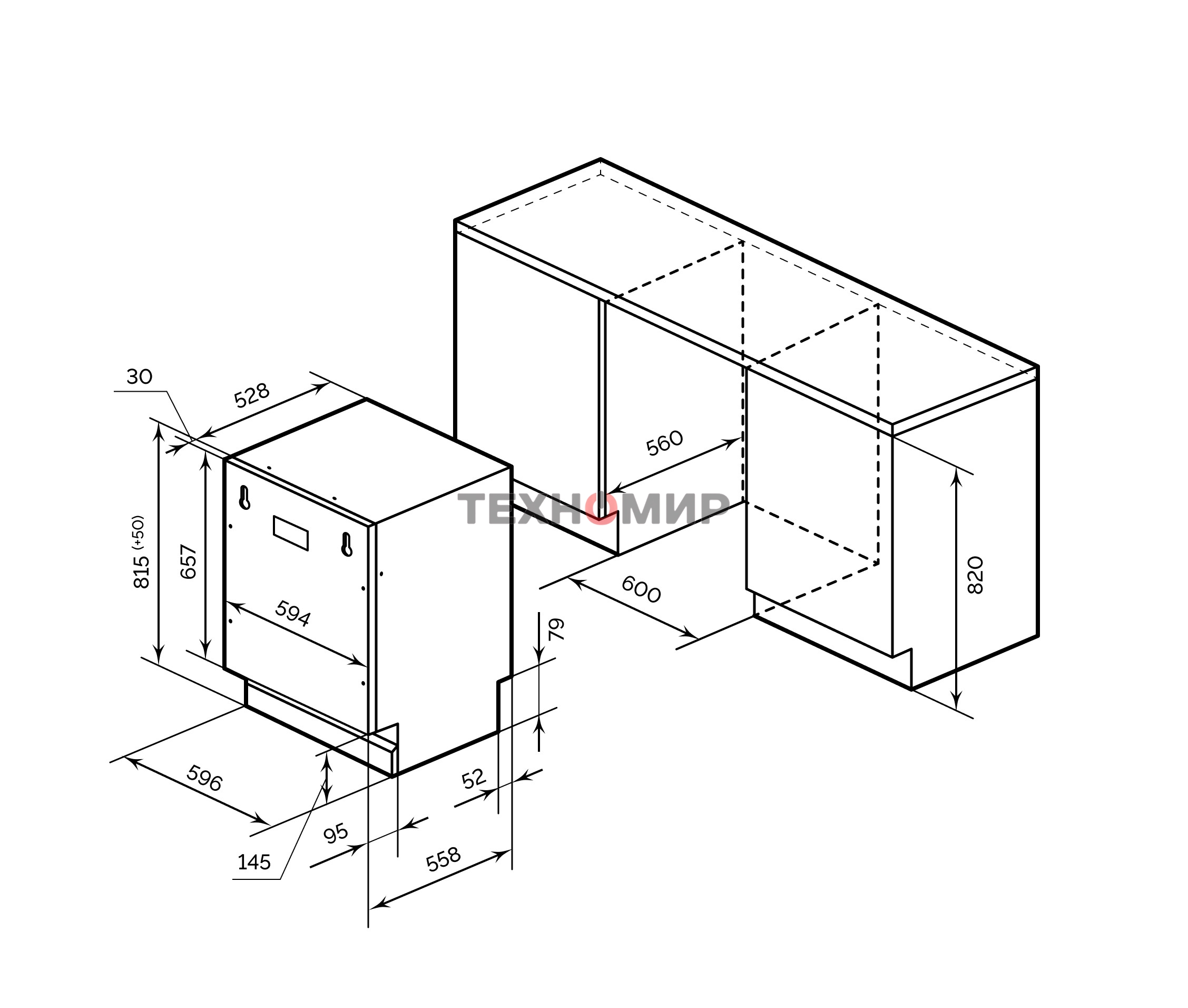 Встраиваемая посудомоечная машина LEX PM 6063 B, нержавеющая сталь, 59.8 см, 14 компл., 49 дБ, класс A++