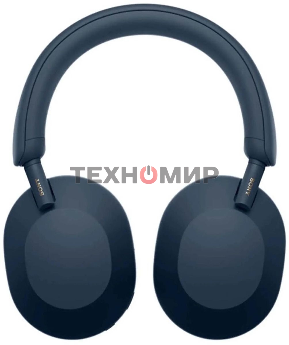 Наушники мониторные Sony WH-1000XM5, 1.2м, Buetooth, синий
