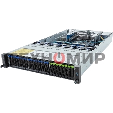 Серверная платформа Gigabyte Server Platform R283-S98/2U/2xIntel (Gen 4/5)/2xHS/32xDIMM/8xSFF NVMe/SATA/SAS + 16xSFF SATA/SAS + 2xSFF SATA/SAS/2x1GbE/2xOCP 3.0/4xFHHL/2x2000W/Rails/1Y