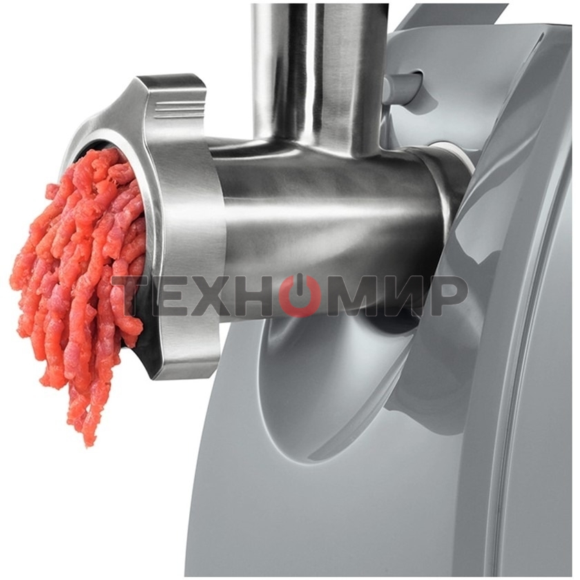 Мясорубка электрическая Bosch MFW 66020 белый/серый, 1800 Вт, 3.0 кг/мин, насадки - 5